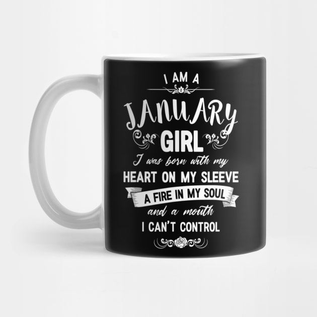 I Am A January Girl Womens Birthday Gifts by dashawncannonuzf
